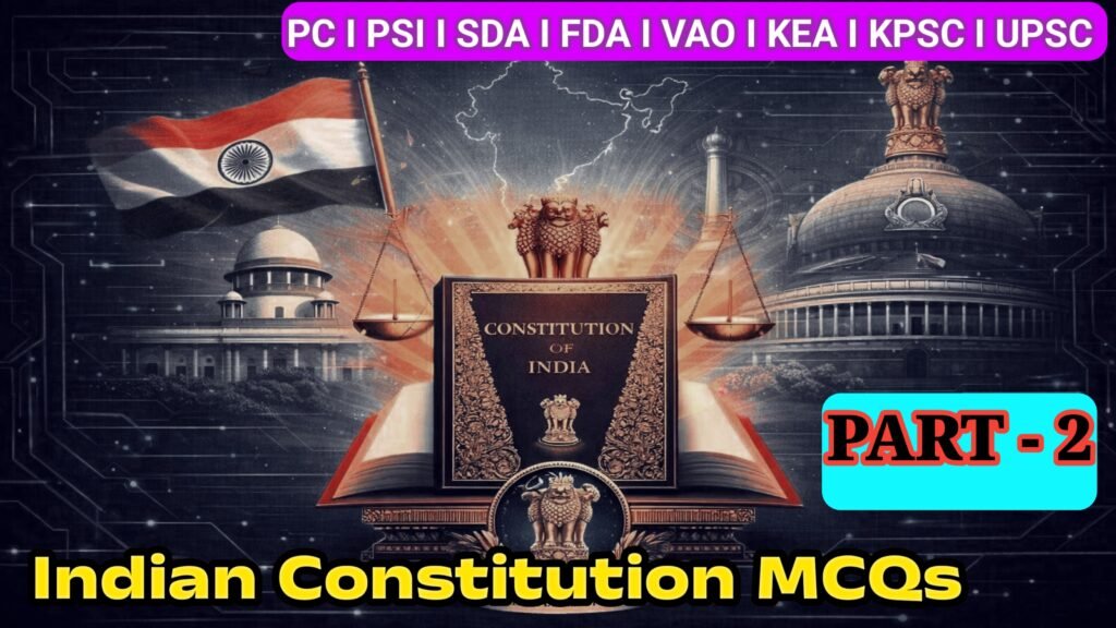 Indian constitution MCQs part 2