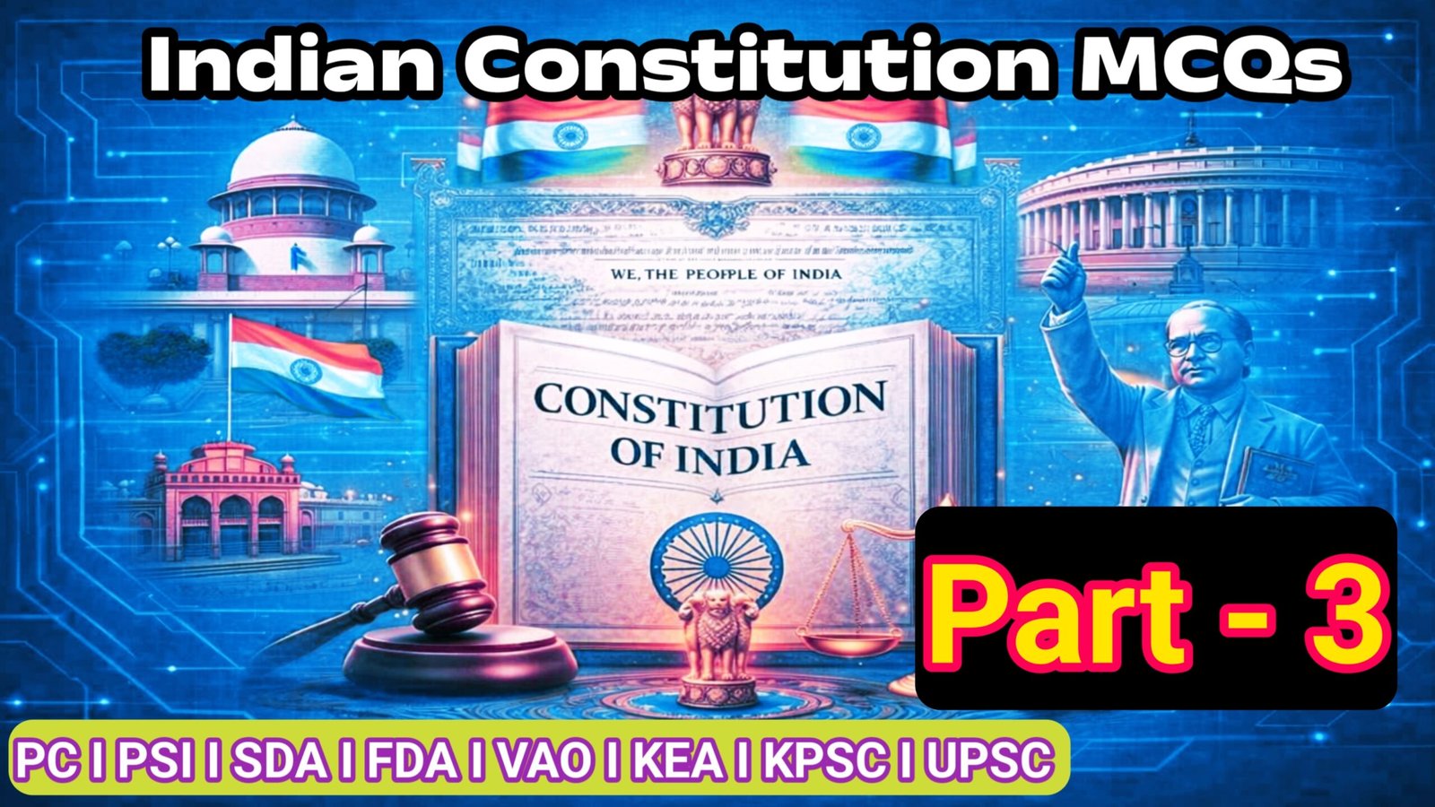 Indian constitution MCQs part 3